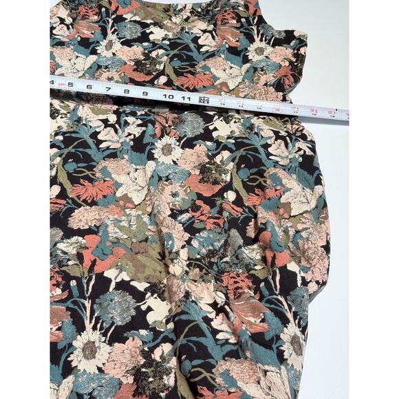 Peruvian Connection Floral Sleeveless Midi Dress Pima Cotton Modal Size Large - Picture 7 of 8